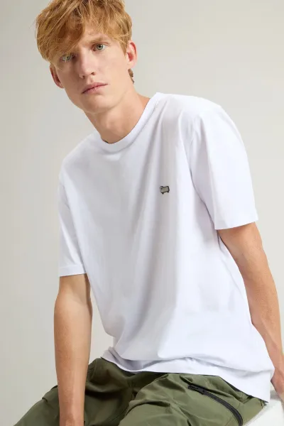 Tričko Woolrich Sheep Tee Bright White