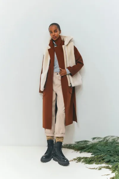 Nohavice Woolrich Classic Stretch Twill Pant Feather Beige