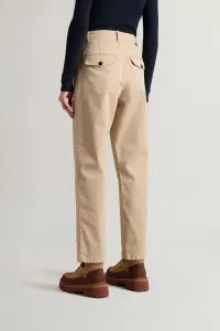 Nohavice Woolrich Classic Stretch Twill Pant Feather Beige