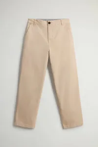 Nohavice Woolrich Classic Stretch Twill Pant Feather Beige