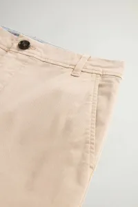 Nohavice Woolrich Classic Stretch Twill Pant Feather Beige