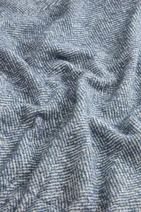 Bunda Woolrich Herringbone Overshirt Blue White Herrigbone