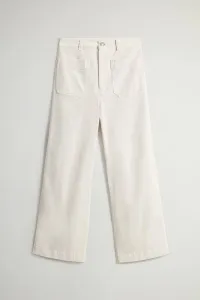 Nohavice Woolrich Utility Pockets Trouser Milky Cream