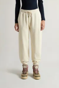 Tepláky Woolrich Light Fleece Pant Milky Cream