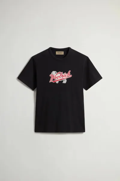 Tričko Woolrich Sheep Graphic T-Shirt Black