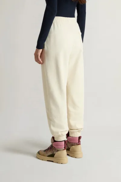 Tepláky Woolrich Light Fleece Pant Milky Cream