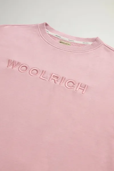 Mikina Woolrich Light Fleece Crewneck Woodrose