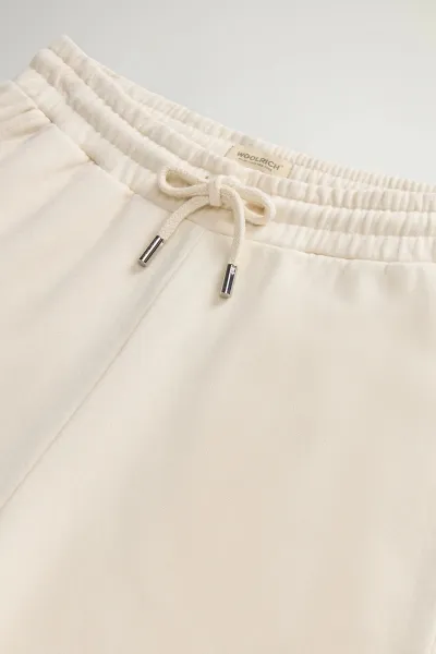 Tepláky Woolrich Light Fleece Pant Milky Cream