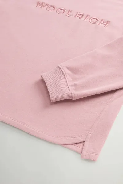Mikina Woolrich Light Fleece Crewneck Woodrose