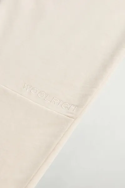 Tepláky Woolrich Light Fleece Pant Milky Cream