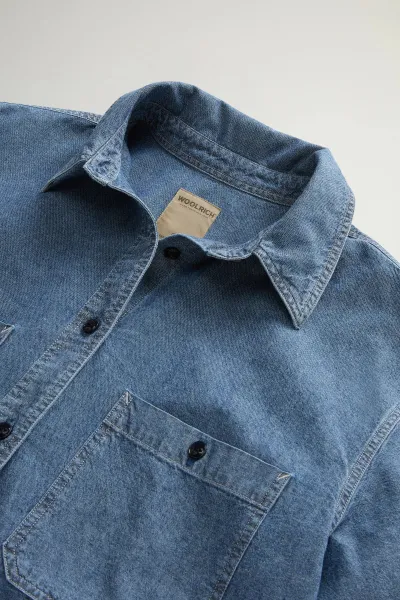 Košeľa Woolrich Chambray Shirt Citadel