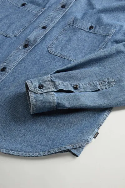 Košeľa Woolrich Chambray Shirt Citadel