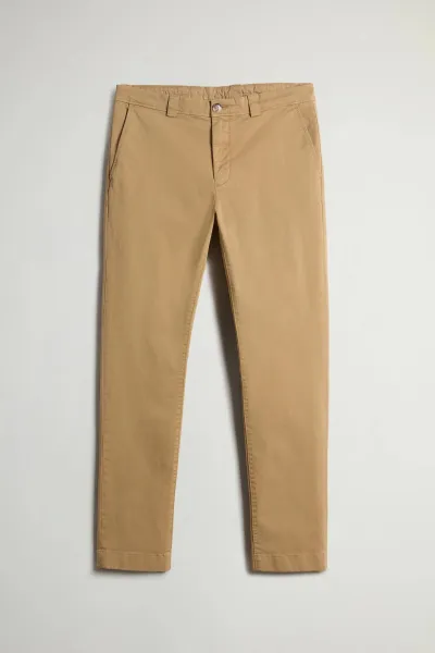 Nohavice Woolrich Classic Chino Pant Gold Khaki