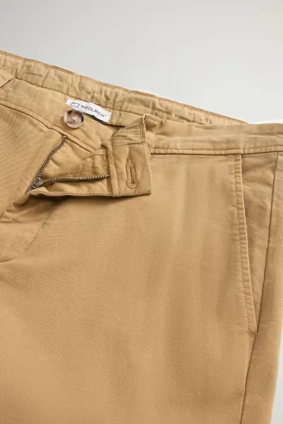 Nohavice Woolrich Classic Chino Pant Gold Khaki