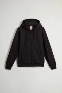Mikina Woolrich Tech Full-Zip Hoodie Black