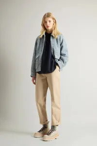 Blúzka Woolrich Light Gauze Wool Shirt Melton Blue