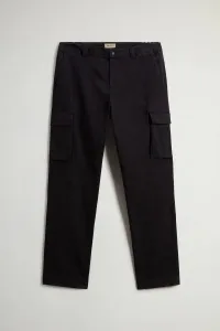 Nohavice Woolrich Garment Dyed Cargo Pant Black