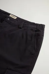 Nohavice Woolrich Garment Dyed Cargo Pant Black
