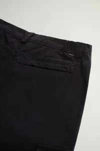 Nohavice Woolrich Garment Dyed Cargo Pant Black