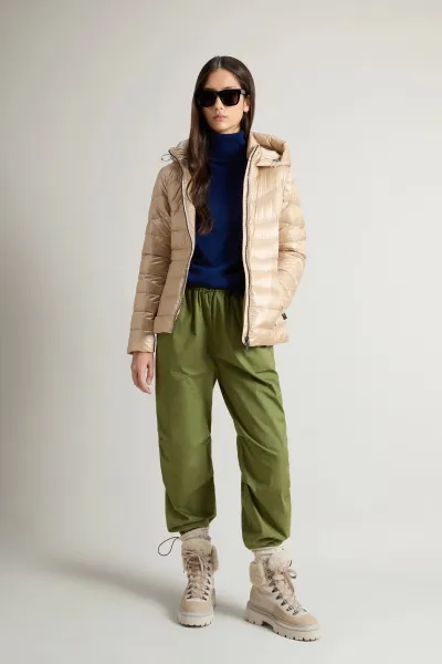 Bunda Woolrich Light Aliquippa Jacket Oxford Tan