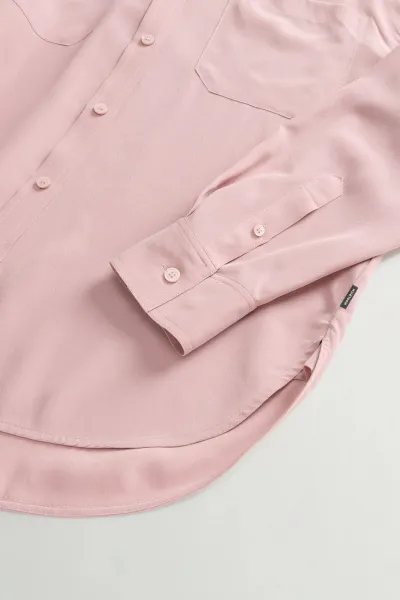 Košeľa Woolrich Washed Silk Shirt Woodrose