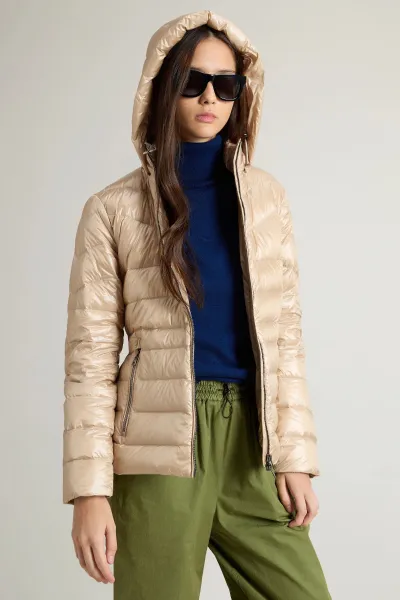 Bunda Woolrich Light Aliquippa Jacket Oxford Tan