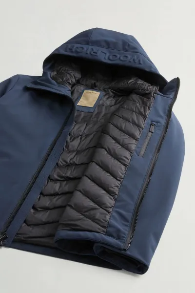 Bunda Woolrich Pacific Soft Shell Jacket Melton Blue