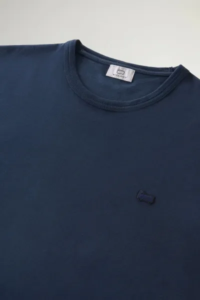 Tričko Woolrich Sheep Tee Melton Blue