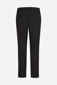 Nohavice Karl Lagerfeld Casual Wool Blend Pants Black