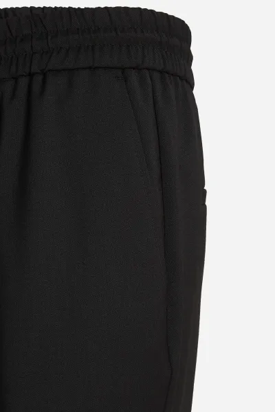 Nohavice Karl Lagerfeld Casual Wool Blend Pants Black