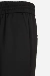 Nohavice Karl Lagerfeld Casual Wool Blend Pants Black
