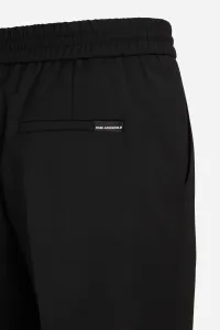Nohavice Karl Lagerfeld Casual Wool Blend Pants Black