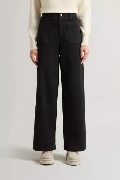 Nohavice Woolrich Utility Pockets Trouser Black