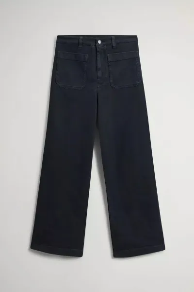 Nohavice Woolrich Utility Pockets Trouser Black
