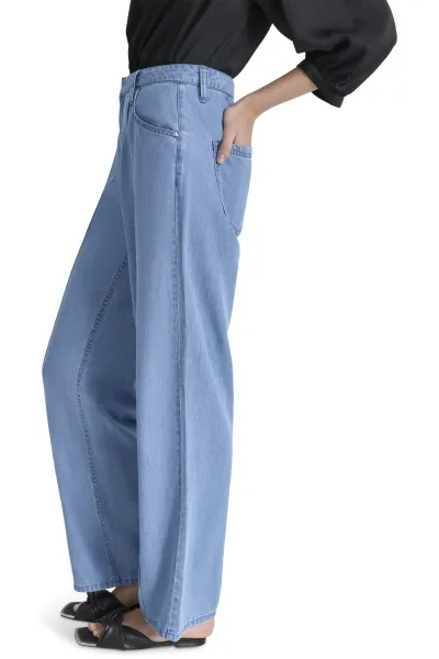 Džínsy Dkny Wide Leg Tencel Jean Montauk Wash