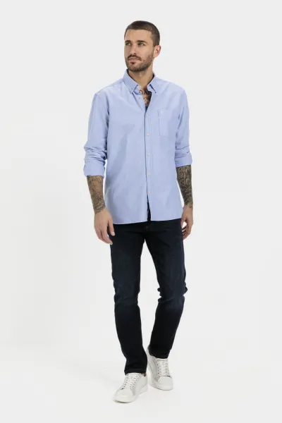 Košeľa Camel Active Longsleeve Shirt Skylight