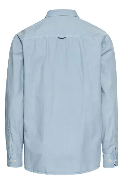 Košeľa Camel Active Longsleeve Shirt Smoke Blue