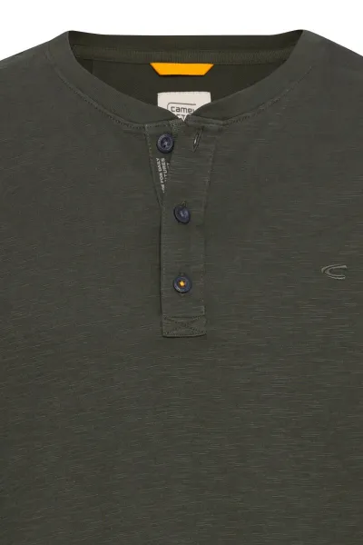 Tričko Camel Active Nos Henley 1/2 Leaf Green