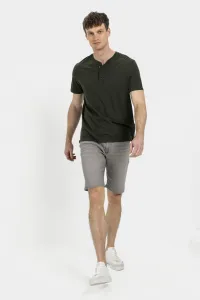 Tričko Camel Active Nos Henley 1/2 Leaf Green