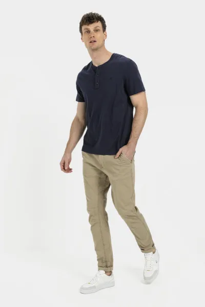 Tričko Camel Active Nos Henley 1/2 Night Blue