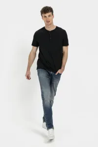 Tričko Camel Active Nos Henley 1/2 Asphalt