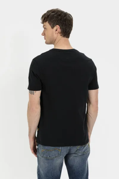 Tričko Camel Active Nos Henley 1/2 Asphalt