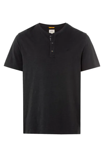 Tričko Camel Active Nos Henley 1/2 Asphalt