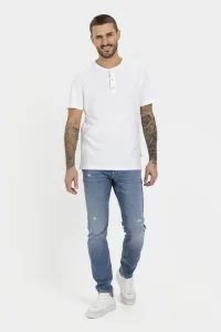 Tričko Camel Active Nos Henley 1/2 White
