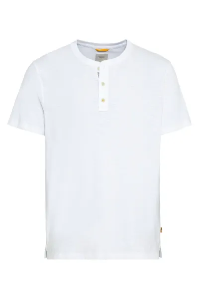 Tričko Camel Active Nos Henley 1/2 White