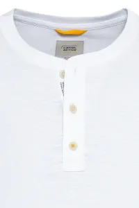 Tričko Camel Active Nos Henley 1/2 White