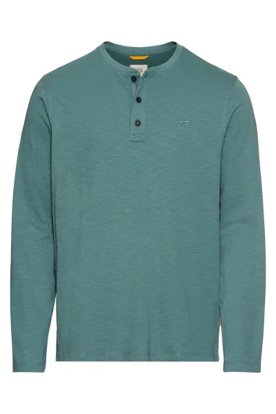 Tričko Camel Active Henley 1/1 Arm Sea Pine