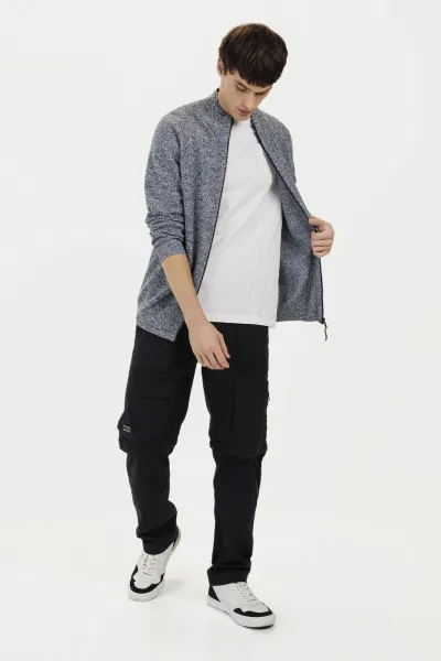 Sveter Camel Active Knitted Jacket Dark Indigo
