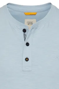 Tričko Camel Active Henley 1/2 Arm Smoke Blue