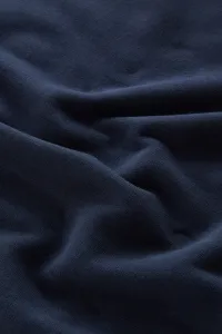 Mikina Woolrich Logo Script Hoodie Melton Blue